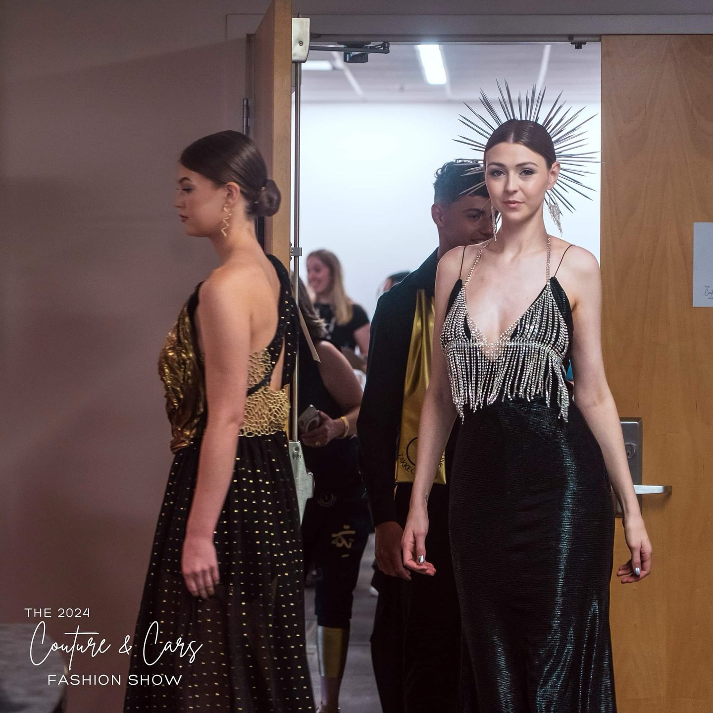 Behind the scenes as models heading to the runway at the 2024 Couture &amp; Cars Fashion Show.

Models: @jennacross_ @wrong_madison @im.kylie.johnson 
Designer: @takke_one_second_ 
Photographer: @e.y.g.scenes 
Production Company: @fashiondistrictnw 
