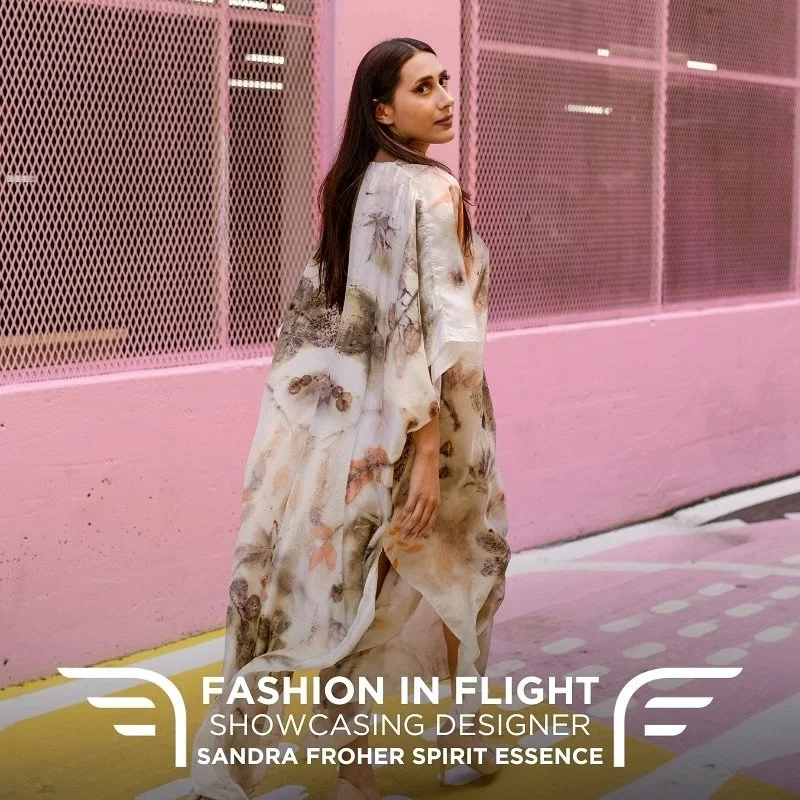 Fashion in Flight is excited to announce that Sandra Froher Spirit Essence will be showcasing her stunning collection on Saturday, November 2nd at The Museum of Flight.

Bio: Sandra Froher, owner of Spirit Essence, is an Indigenous Eco Fashion design