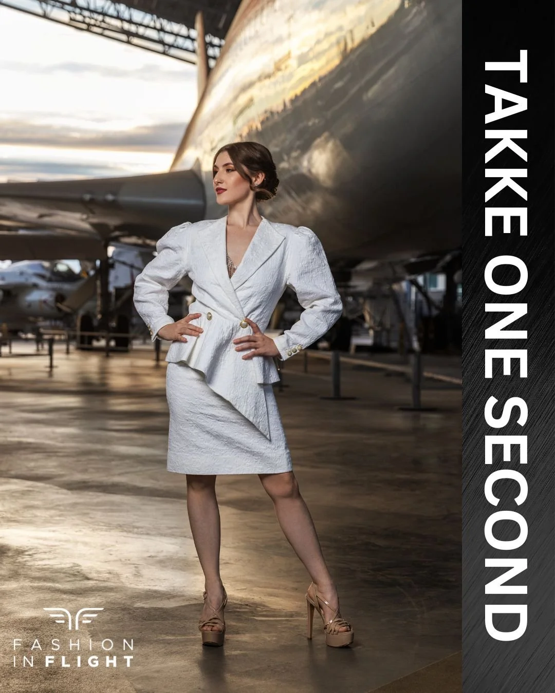 Takke One Second will present her new collection at Fashion in Flight on Saturday, November 8th, held at The Museum of Flight. This event will feature a sophisticated array of designs in an inspiring setting.

Secure your attendance at this memorable