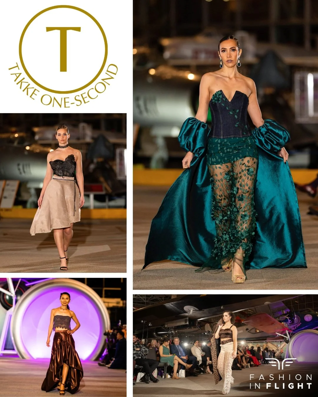 Takke One Second's collection from Fashion in Flight on Saturday, November 8th.

Photo Credit:
Designer: @takke_one_second_
Model: @kendalnewport @janneymodels @leen.ghazalll @samaa_alshoufi 
Hair &amp; Makeup: @garymanuel 
Photographer: @danwebbphot