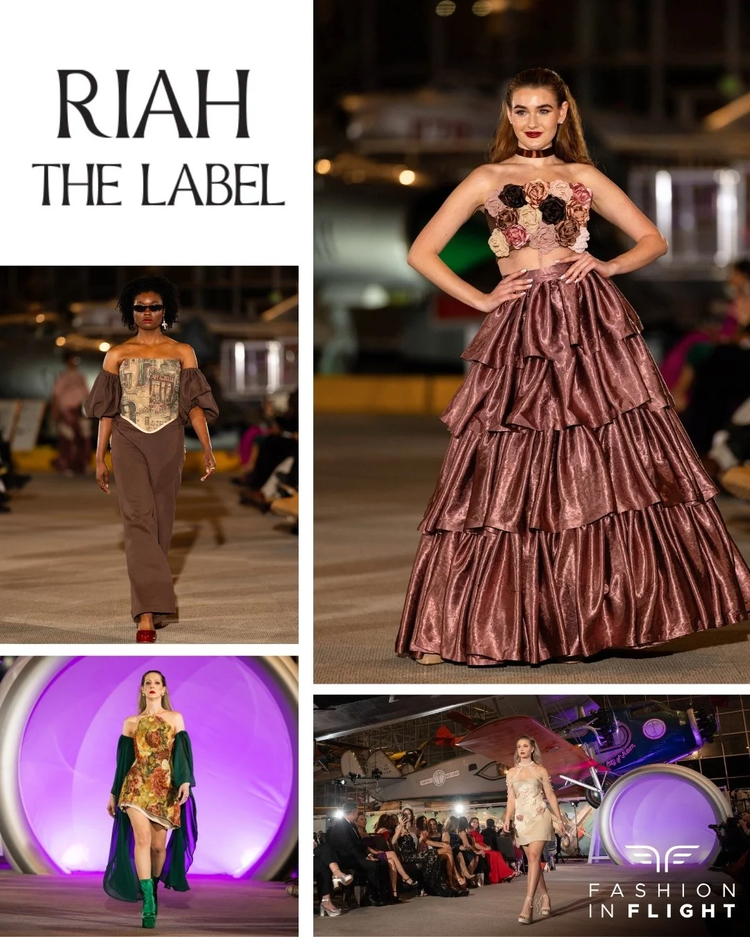 Riah the Label's collection from Fashion in Flight on Saturday, November 8th.

Photo Credit:
Designer: @riahthelabel
Model: @kendrabre @kendalnewport @mariia__melnyk_7 
Hair &amp; Makeup: @garymanuel 
Photographer: @timlawrencephotography @identitycr