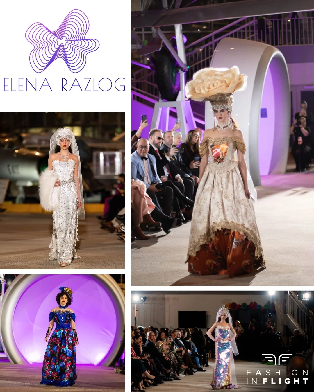 Elena Razlog's collection for Fashion in Flight on Saturday, November 8th.

Photo Credit:
Designer: Elena Razlog
Model: @emma_vandeusen @_michaelaross_ @taliarose_lp_ @ciera.west 
Hair &amp; Makeup: @garymanuel
Photographer: @timlawrencephotography @