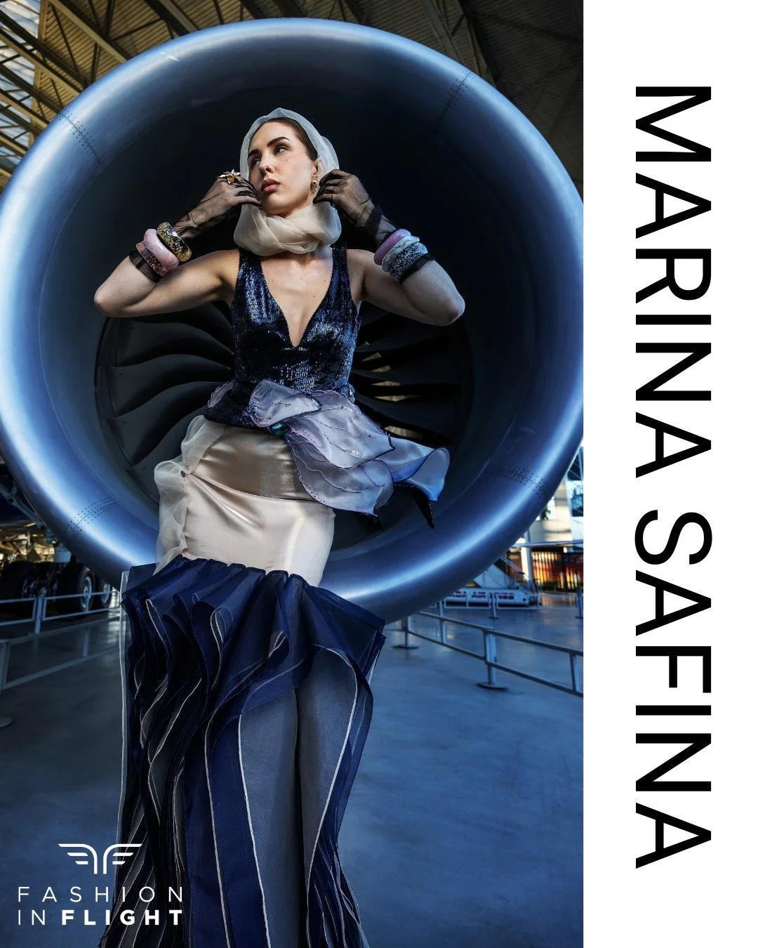 Join us for an exclusive showcasing of Marina Safina&rsquo;s newest collection at Fashion in Flight on Saturday, November 7th, at The Museum of Flight. Secure your tickets now at www.fashioninflight.org.

Photo Credit:
Designer: @marinasafina.designe