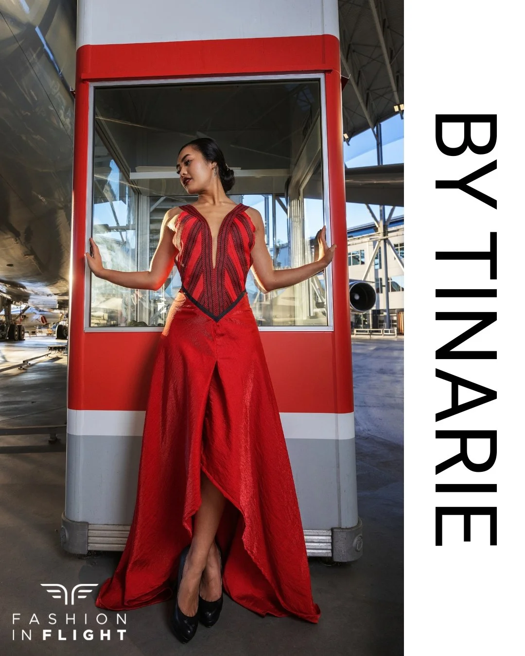Join us for an exclusive showcasing of By Tinarie's newest collection at Fashion in Flight on Saturday, November 7th, at The Museum of Flight. Secure your tickets now at www.fashioninflight.org.

Photo Credit:
Designer: @tinariecreations447 
Model: @