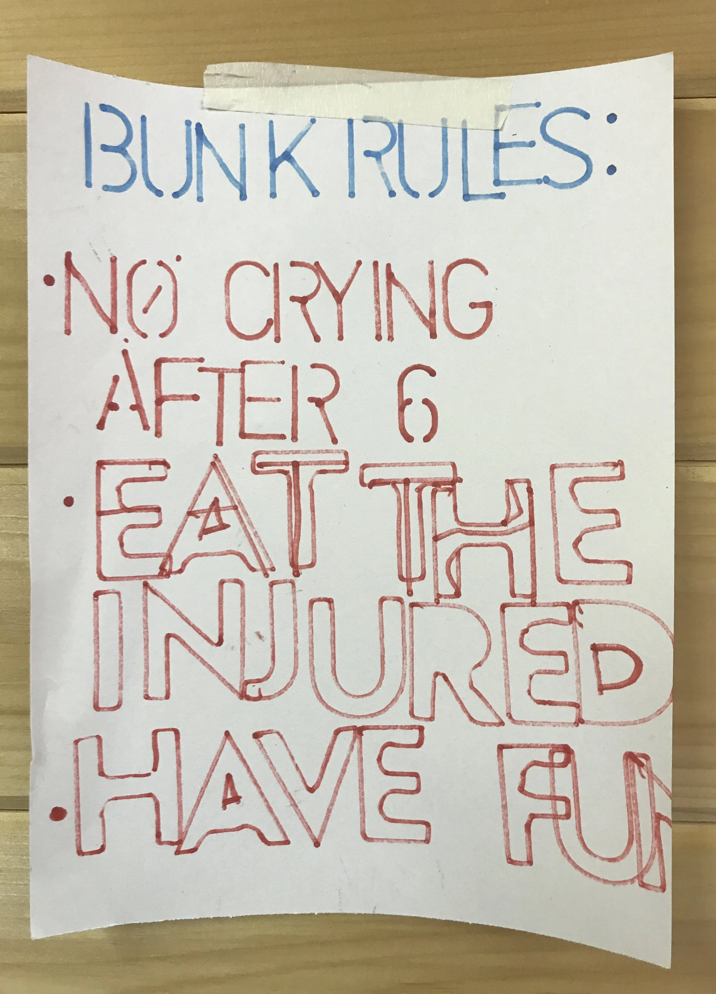 Camp: The First Two Weeks