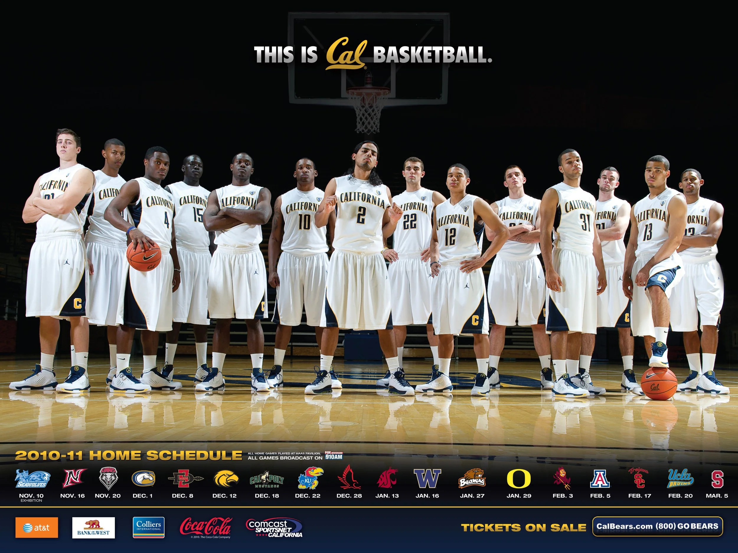 Cal Basketball Poster 2010