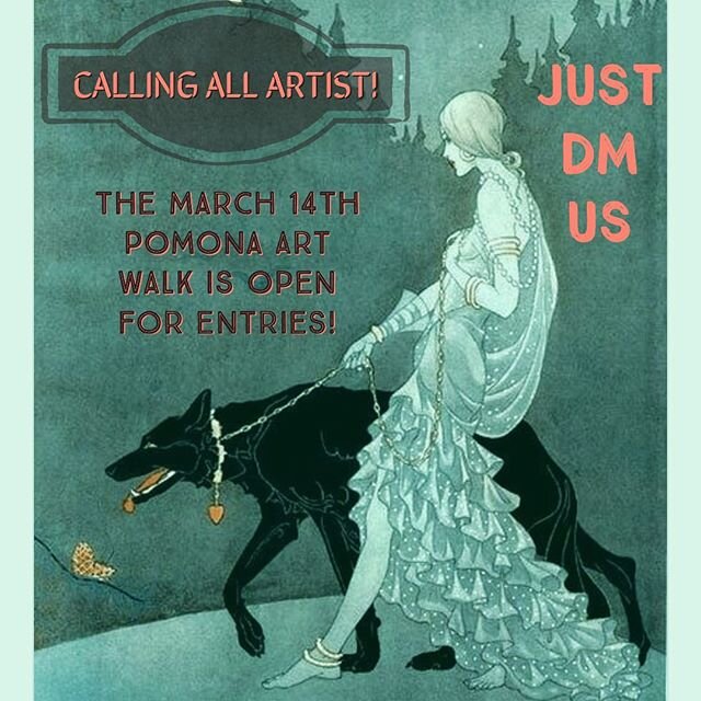 Artist in the Alley is now excepting art entries for the March 14th Pomona Art Walk! #pomonaartwalk #undergroundartist #artgallery #artstudio
