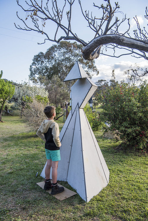 Grey Scale, White Noise - Sound activated work, Sculptures in the Garden 2018