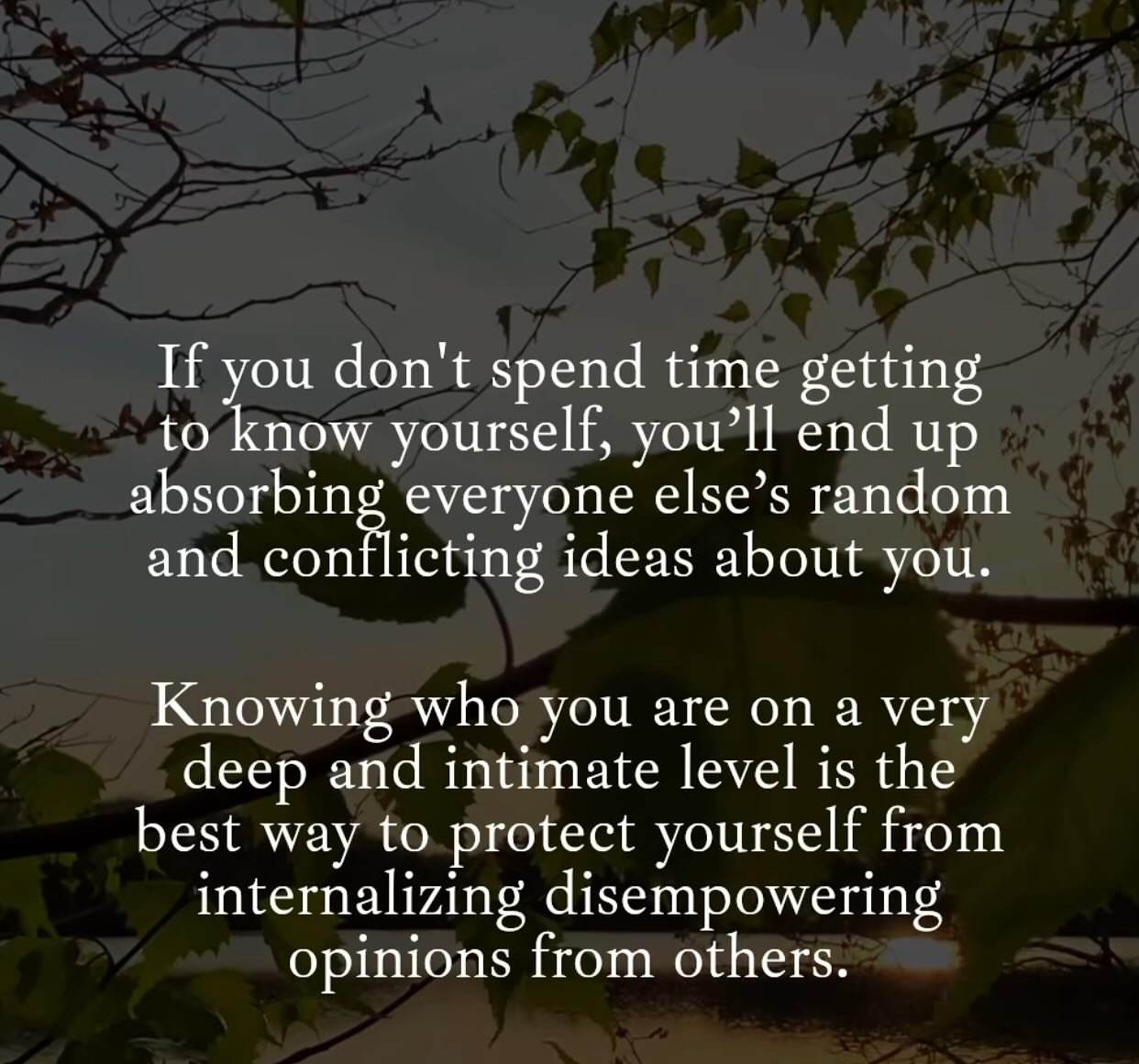 Take the time to get to know you. 

#healingsolutionsllc 
#youareenough 
#youareworthy 
#selfesteem 
#dothework 
#knowwhoyouare