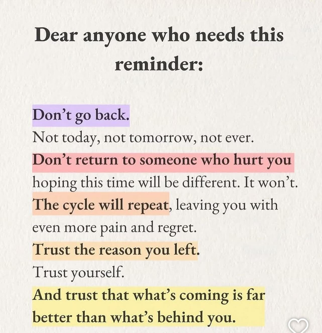 Gentle reminder. Keep going. Move forward. The best is yet to come. 

#healingsolutionsllc 
#thebestisyettocome 
#truehealing 
#youareworthy