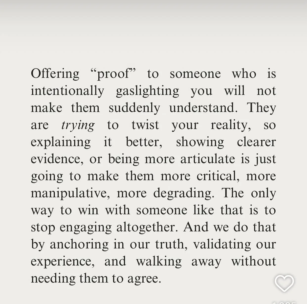 How to navigate emotional abuse and gaslighting. 

#healingsolutionsllc 
#narcissisticabuserecovery 
#gaslightingawareness 
#narcissticabuse 
#antagonisticpersonality