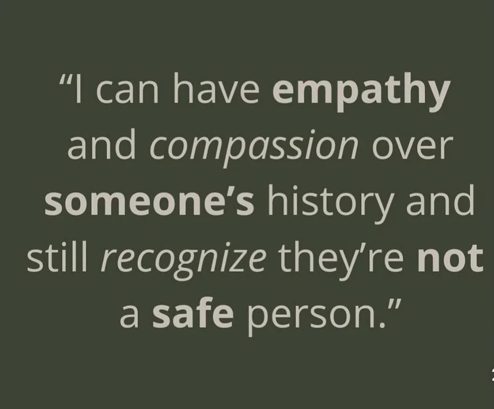 Having empathy and compassion for someone does not mean you accept unacceptable behavior(s)

#healingsolutionsllc 
#boundaries 
#knowwhentowalkaway