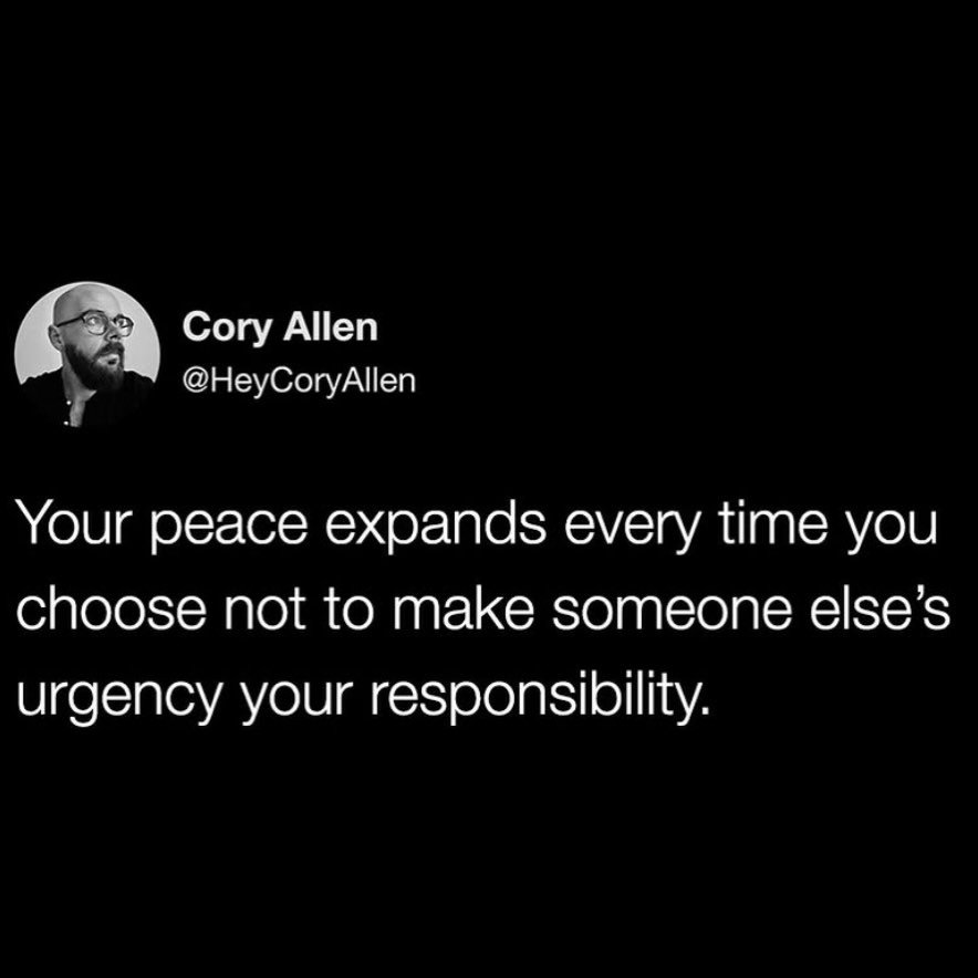 Know your boundaries 

#healthyboundries 
#innerpeace 
#awareness