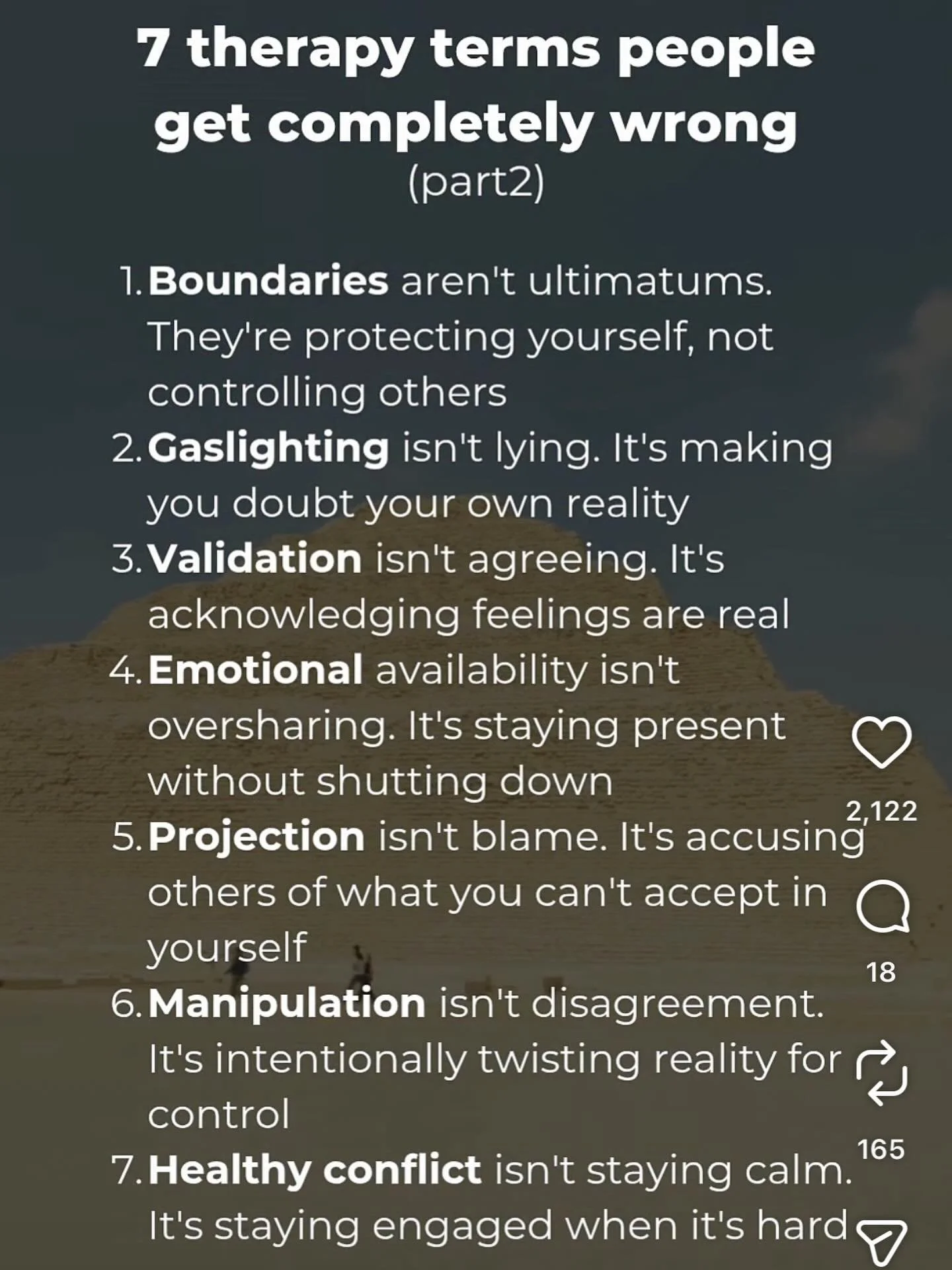 Understand the meaning. 

#meanwhatyousayandsaywhatyoumean 
#gaslighting 
#manipulation