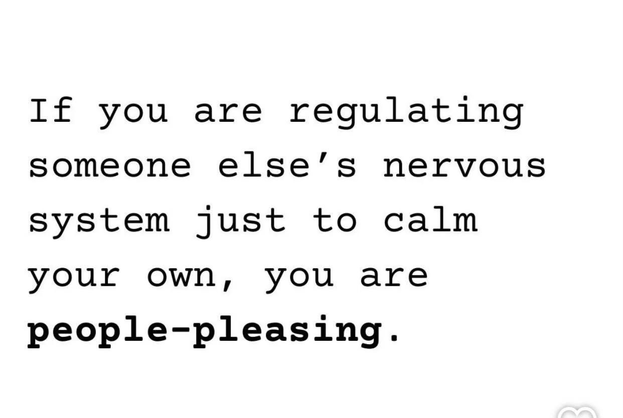 A sign of people pleasing 

#codependency 
#unhealthyboundaries 
#peoplepleasing