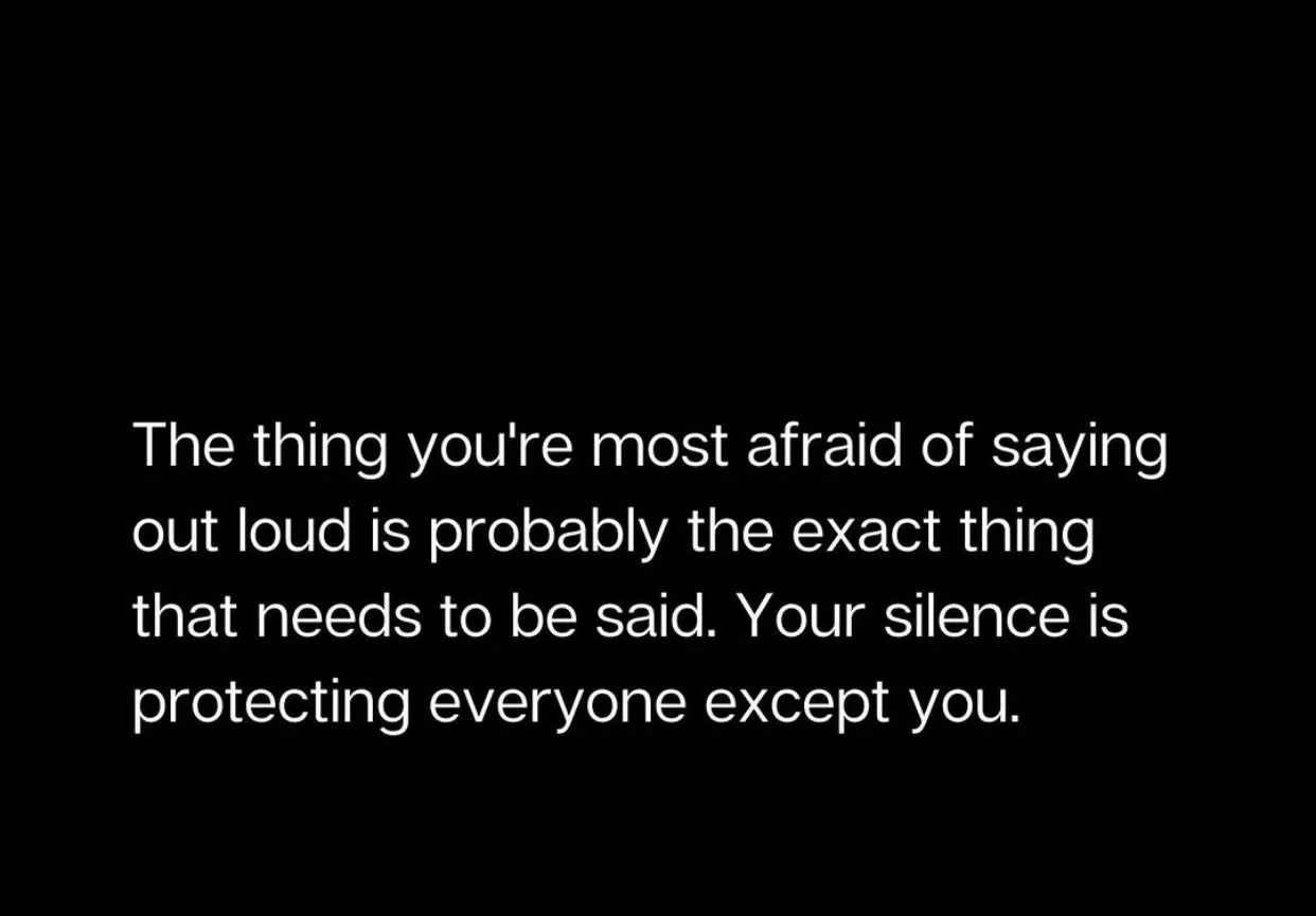 Stop silencing yourself to keep the peace 

#toxicrelationships 
#toxicpeople 
#narcabuserecovery