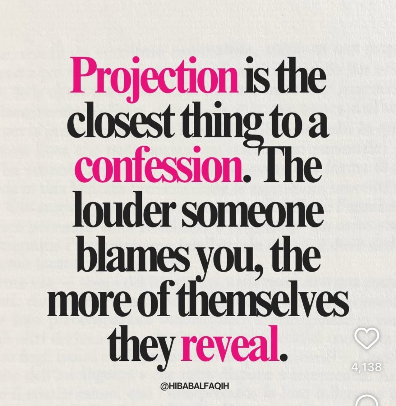 Don&rsquo;t take it personally. 

#projection 
#lackofaccountability 
#theblamegame