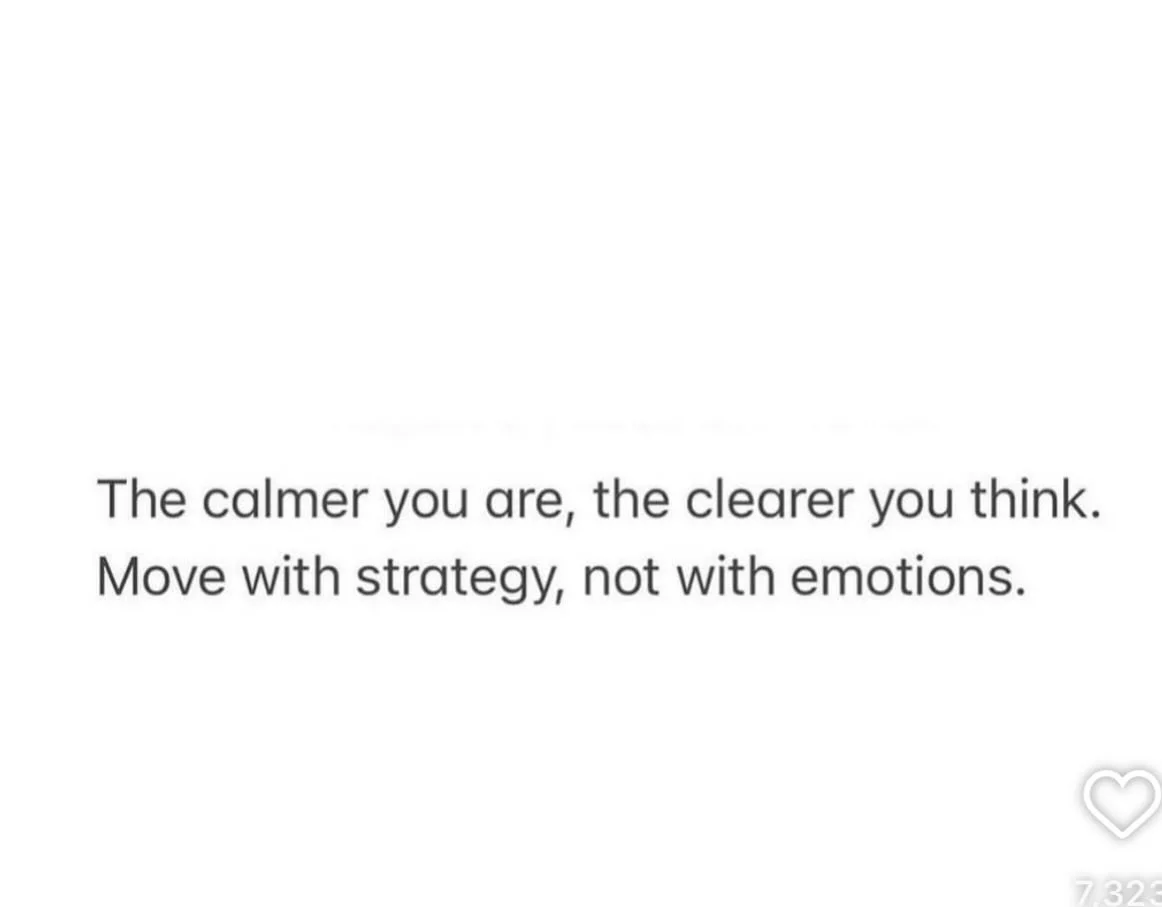 Respond not react. 

#respond 
#movewithpurpose 
#beintentional