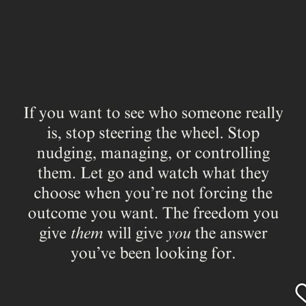 Stop trying to manage, control, and fix. 

#codependency 
#healthyboundries