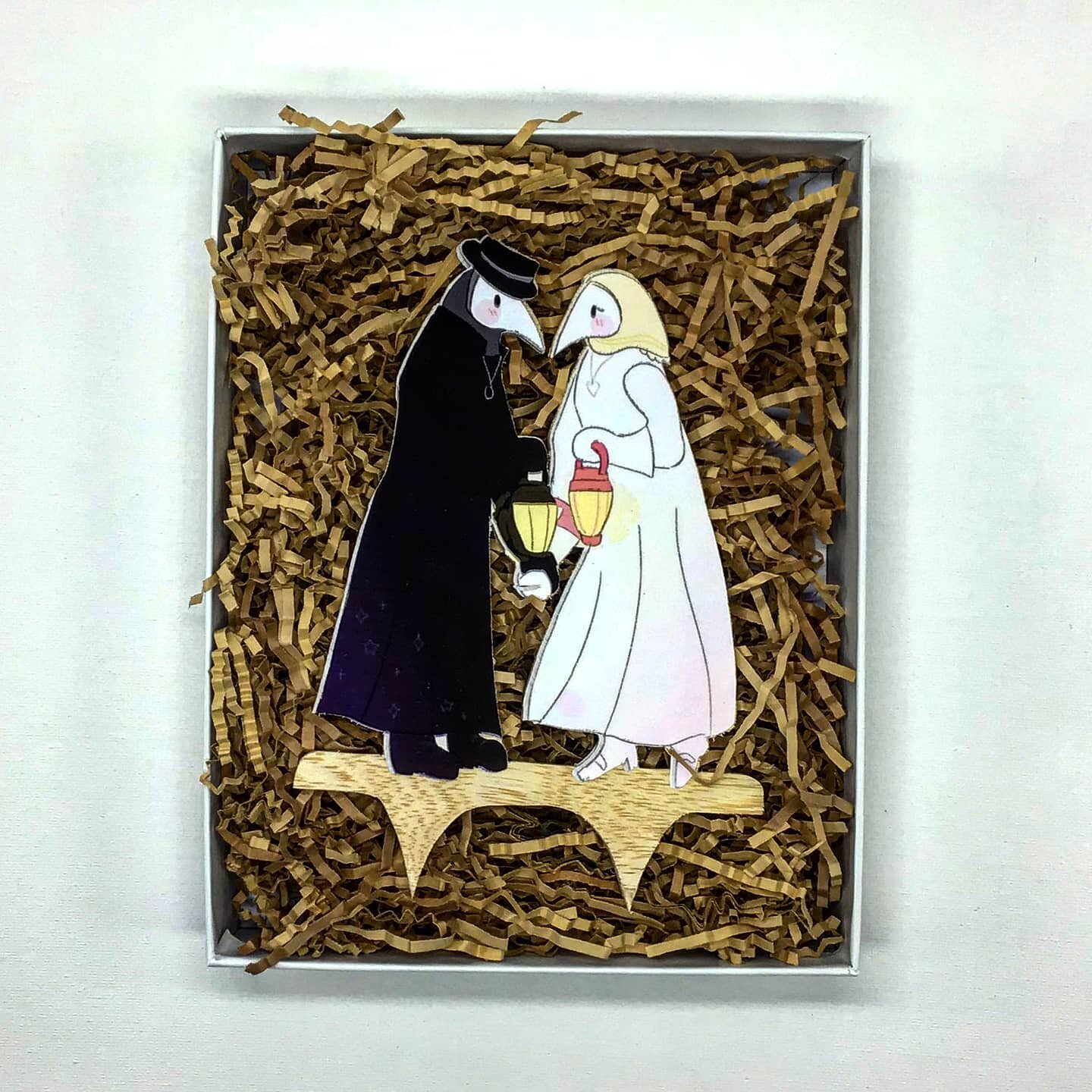 We are back!! Days after reopening my online store, I received this order for an awesome wedding topper. I have a new tool in the shop and am now able to add vinyl stickers to any project! This couple was brought together during the pandemic and is g