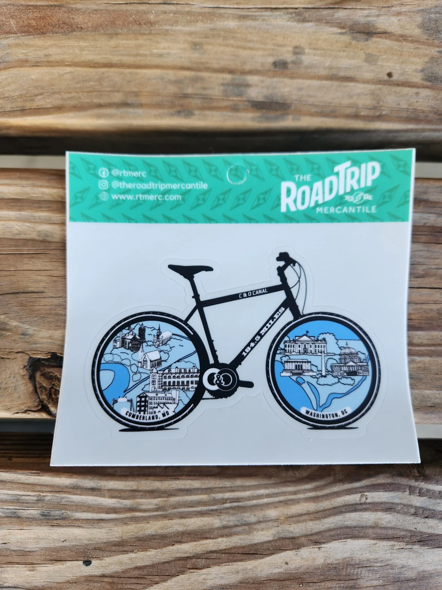 C&O Canal Bike Sticker (4 in.)