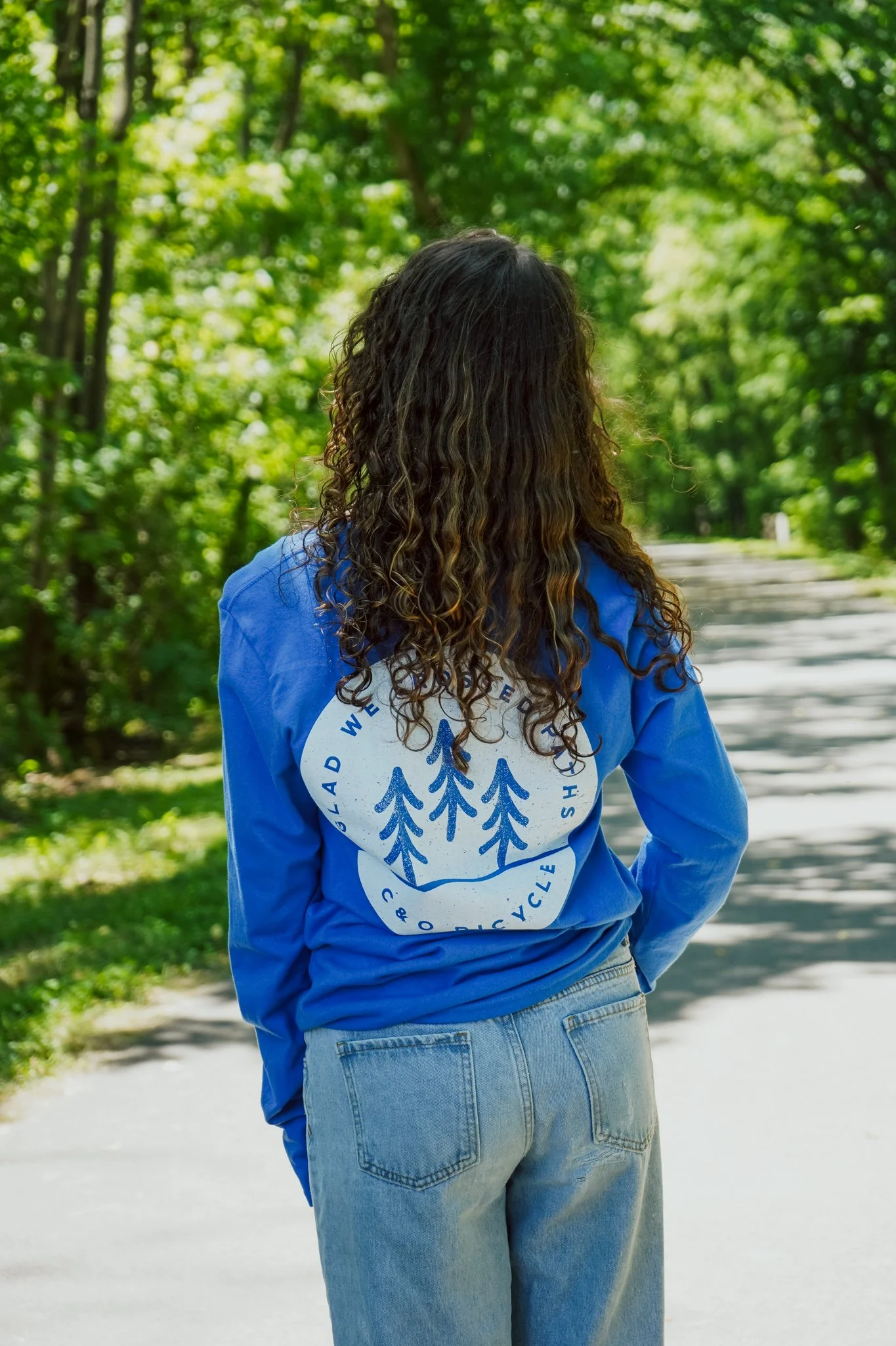Glad We Crossed Paths Logo Back Long Sleeve
