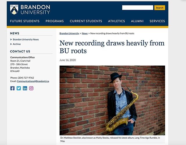 Thanks @brandonuni communications for allowing me to shed light on how this project came to be! (article link in bio)

@ropeadope99 @orangegrovepublicity @tailoredrecording @manitobamusic @manitobafilmmusic @brandonchamberplayers