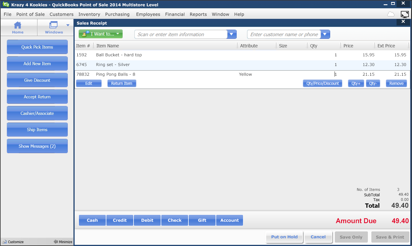 I created prototypes in Invision that I tested with existing QuickBooks Point of Sale customers.