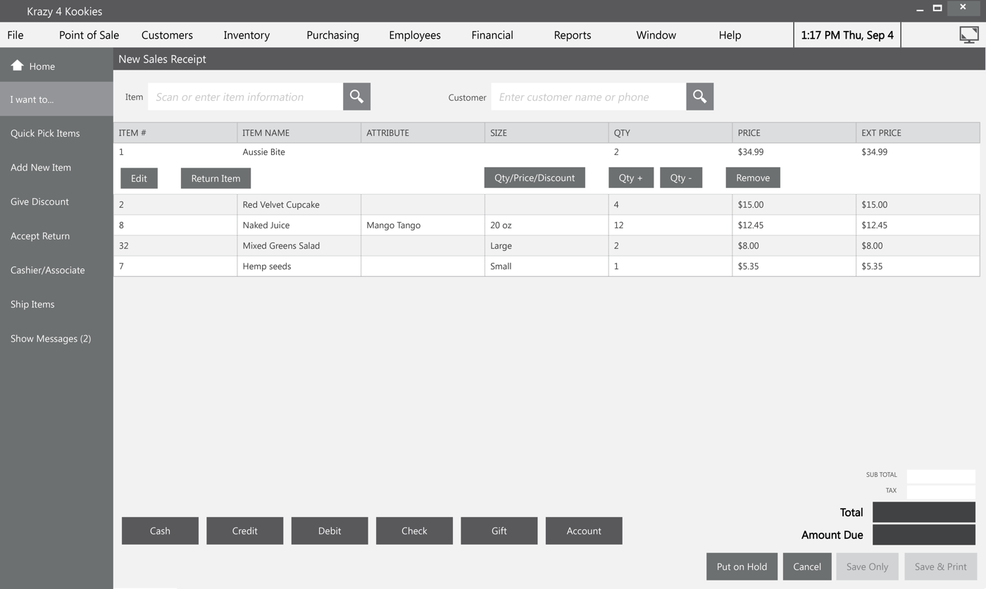 I wireframed different options for information architecture.