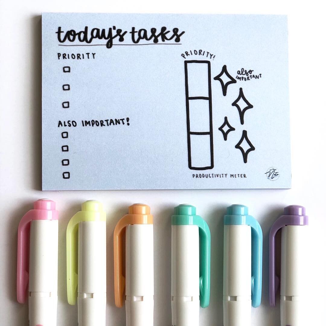 Color in your productivity meter with the famous mildliners! Coloring will you feel accomplished ! Don&rsquo;t forget to order on onthatnoteshop.com