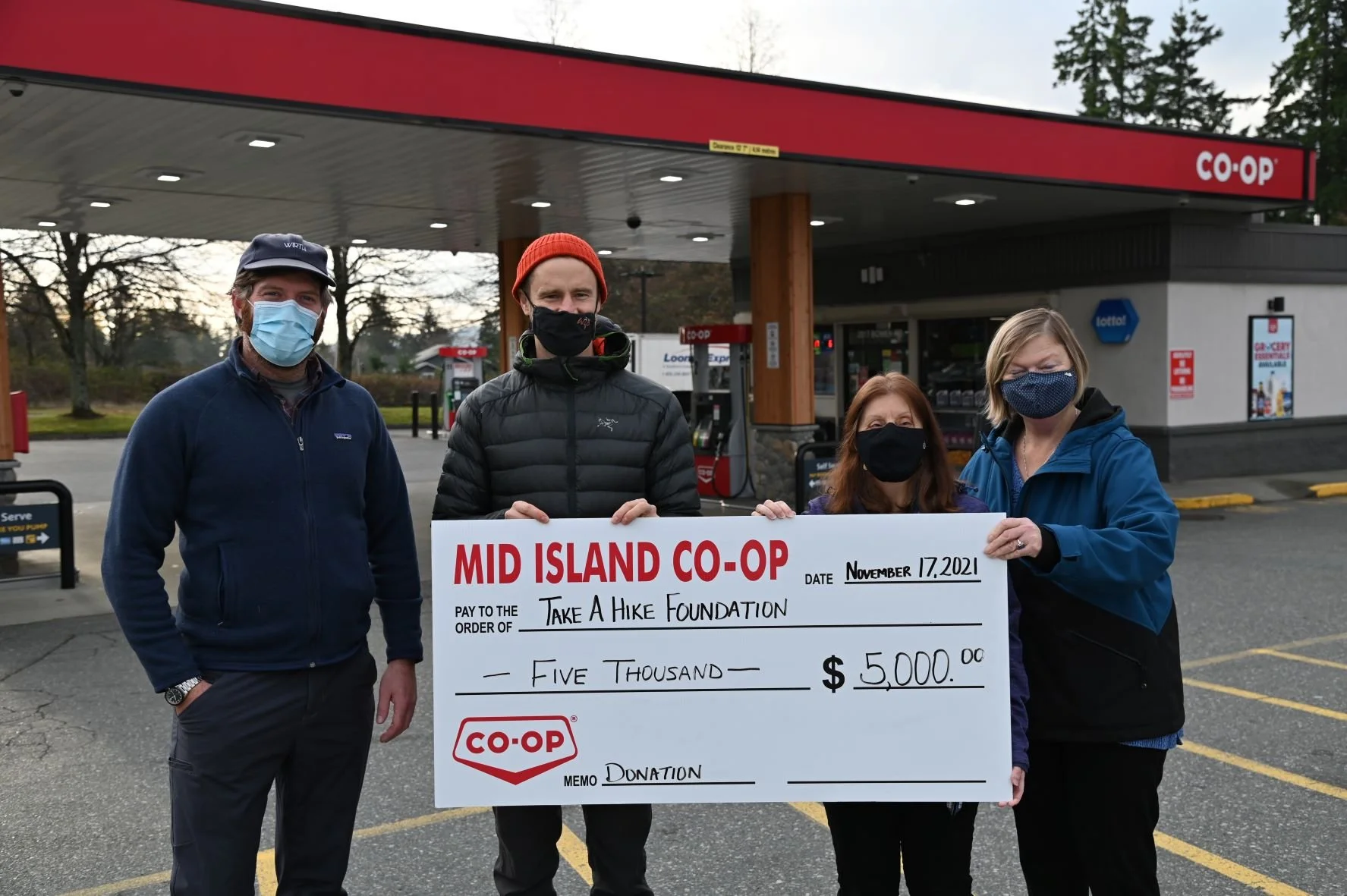 Mid Island Coop awards 5000 to Take a Hike’s Nanaimo Program — Take a