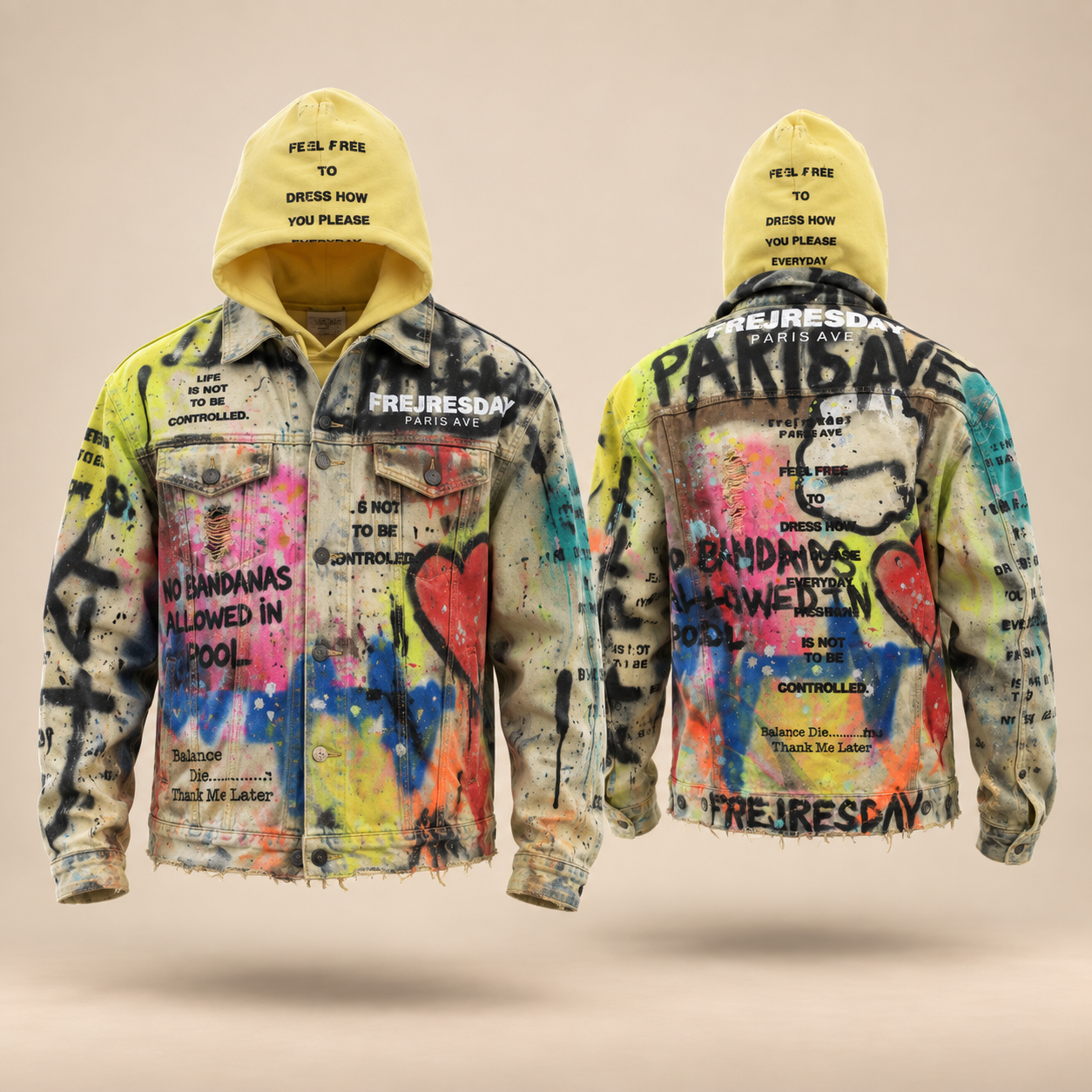 Graffiti Denim Jacket