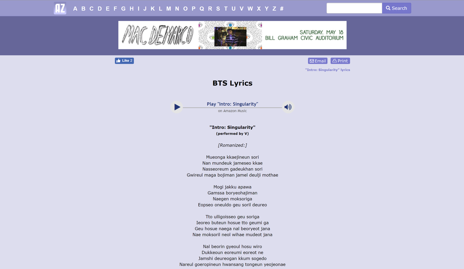 Agust D The Last Lyrics Romanized