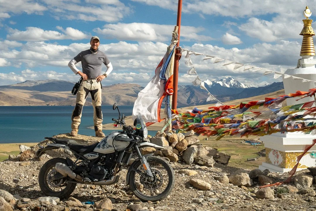 Joel Jackson with Royal Enfield in the Himalayas