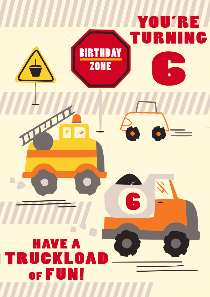 6th Birthday Card For A Boy Free Printable Birthday Cards Download Now Printbirthday Cards