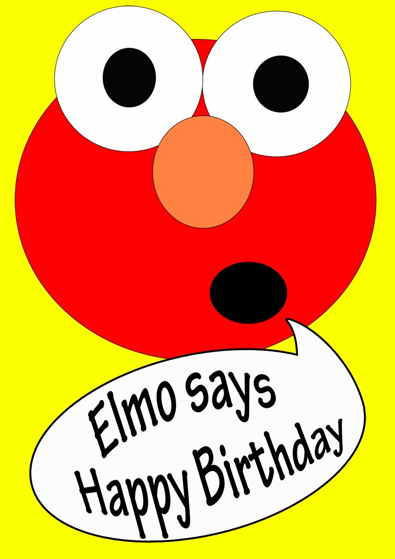 Elmo Birthday Card Free Printable Birthday Cards Printbirthday Cards