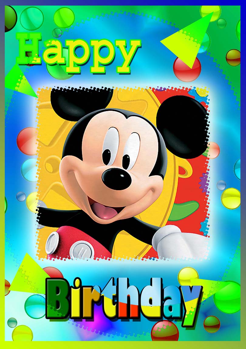 Mouse Birthday Card Printable Free