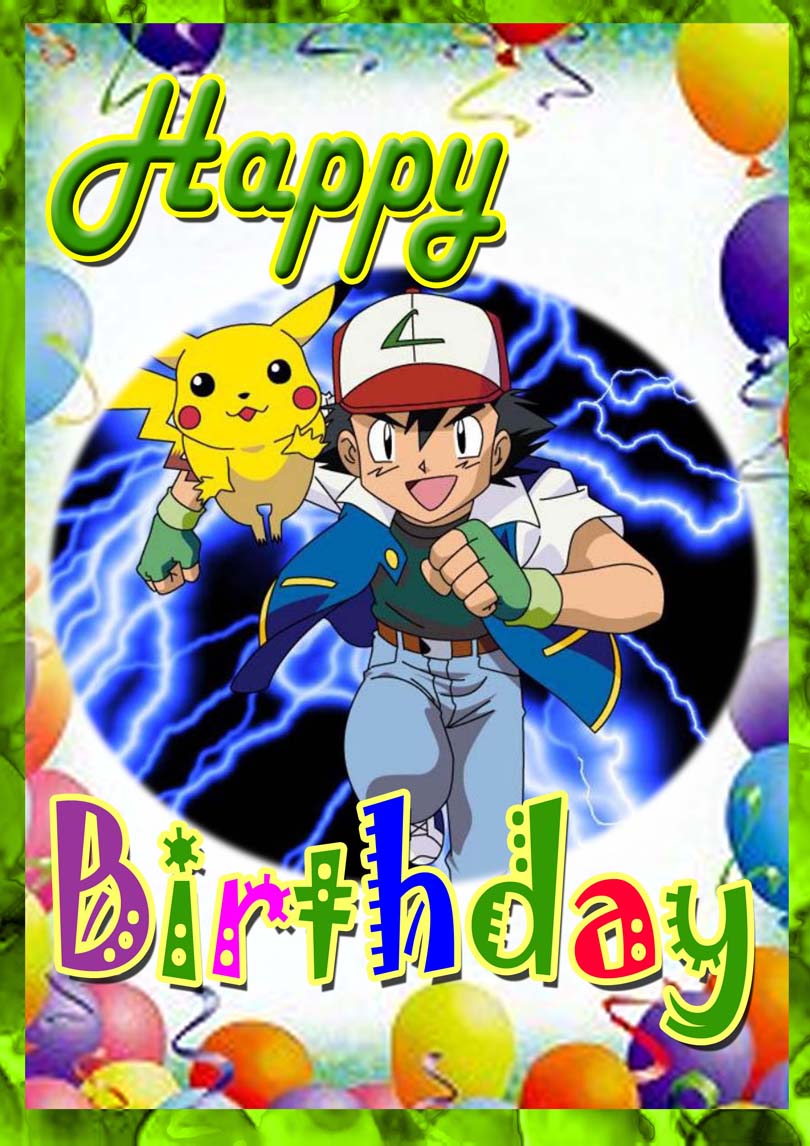 pokemon birthday card free printable birthday cards