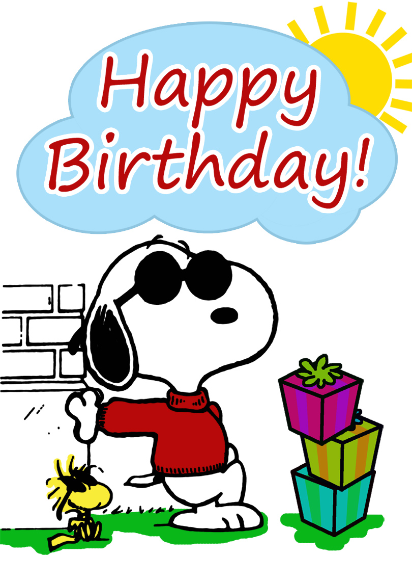 Snoopy Printable Birthday Cards Printbirthday Cards.