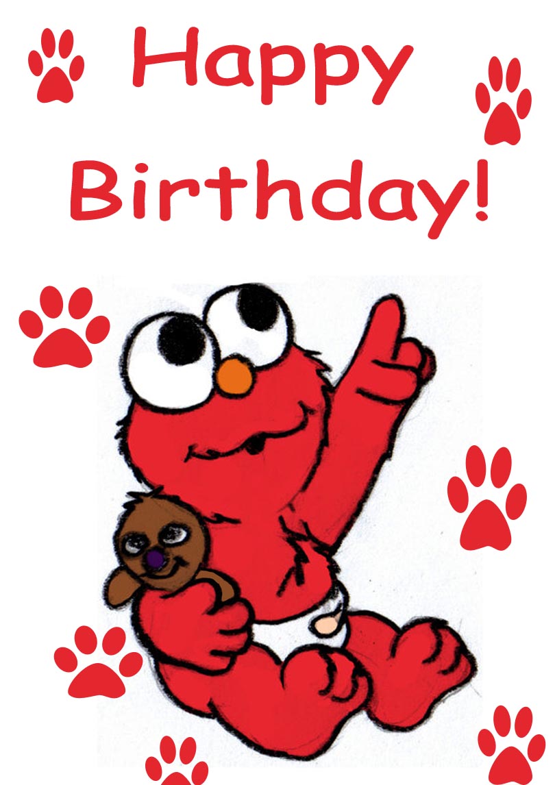 The Cutest Elmo Printable Birthday Cards (free) — PRINTBIRTHDAY.CARDS Pertaining To Elmo Birthday Card Template