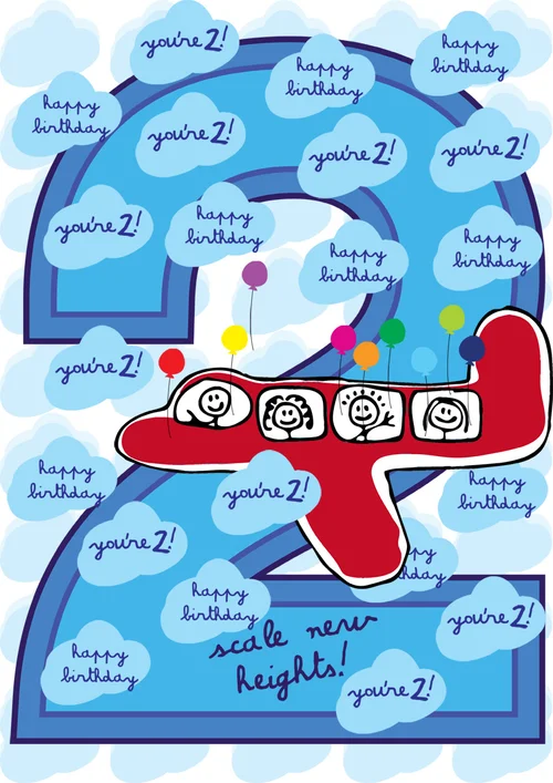 6 Cute Printable Birthday Cards for 2 Year Olds (free) — PRINTBIRTHDAY ...
