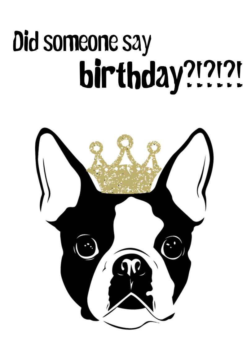 Dog Birthday Cards Printable Free