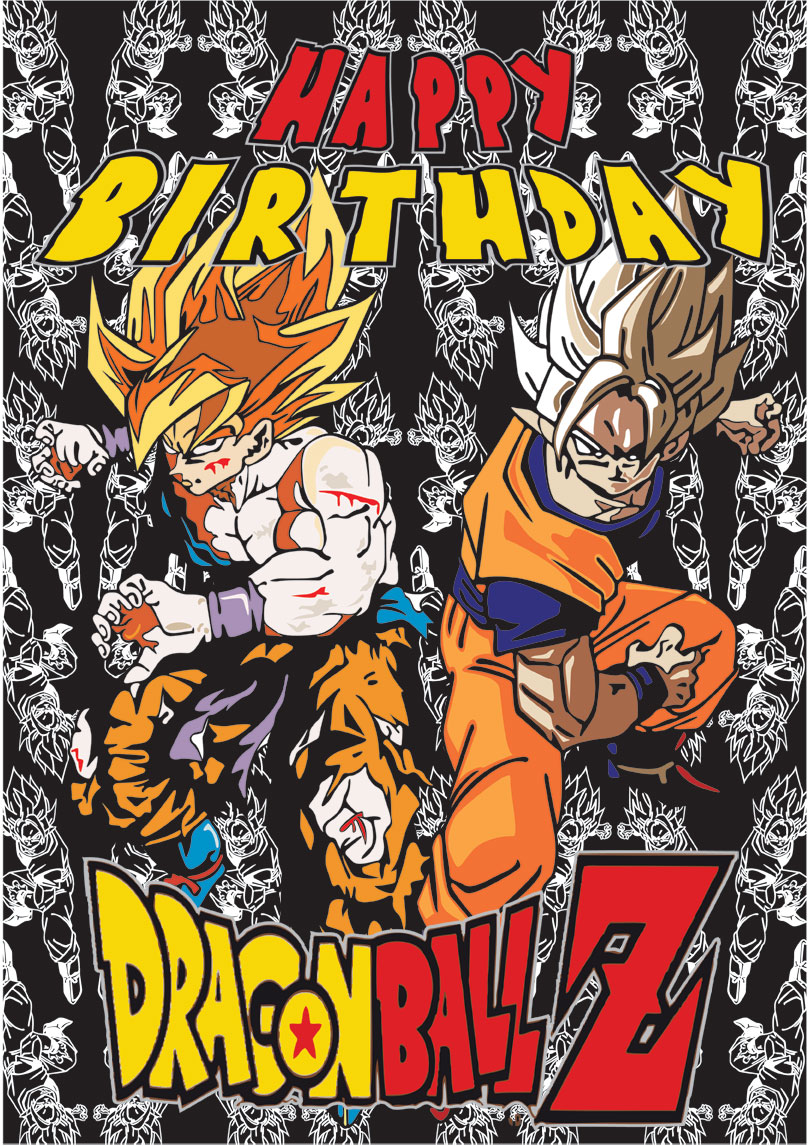 Dragon Ball Z Birthday Cards Free printable cards — PRINTBIRTHDAY.CARDS
