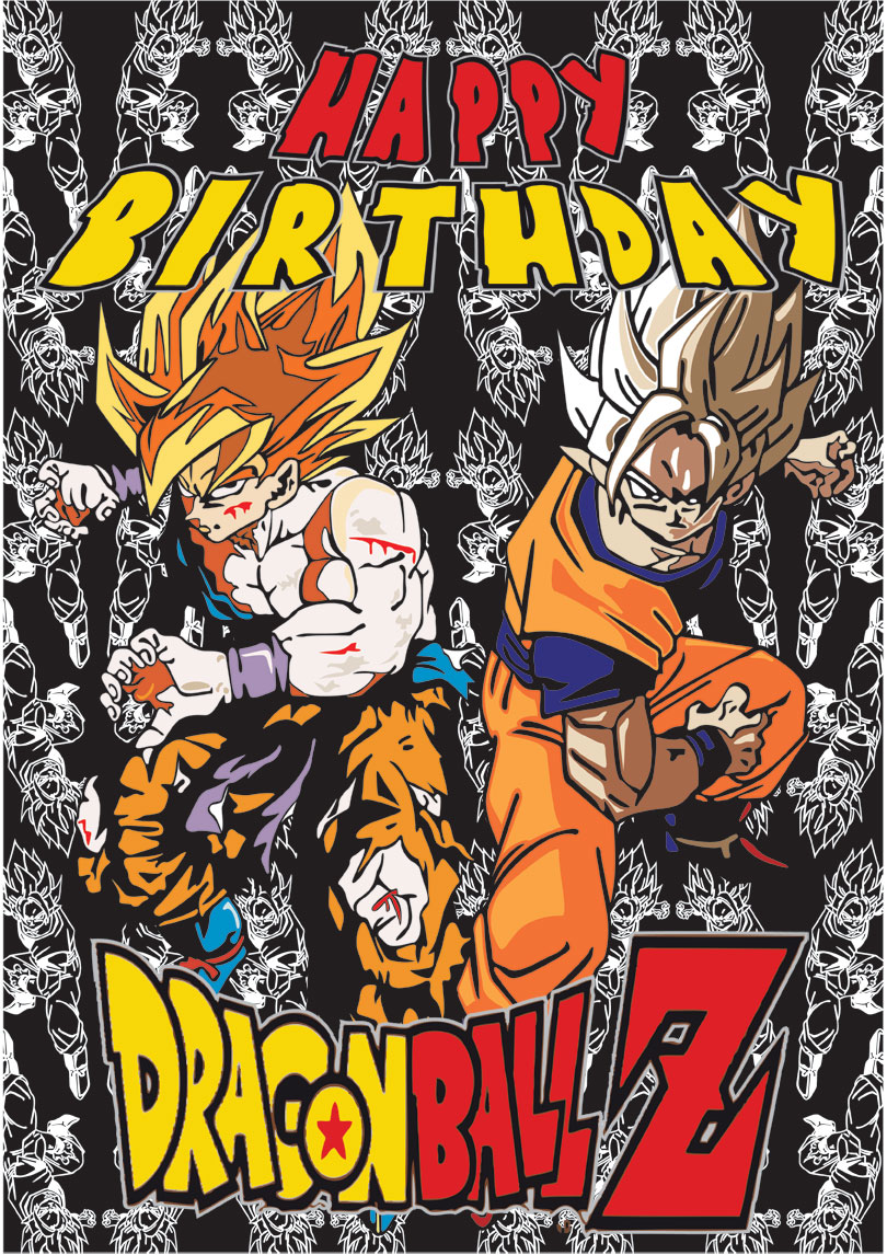 Dragon Ball Z Birthday Card Printable Printable Word Searches