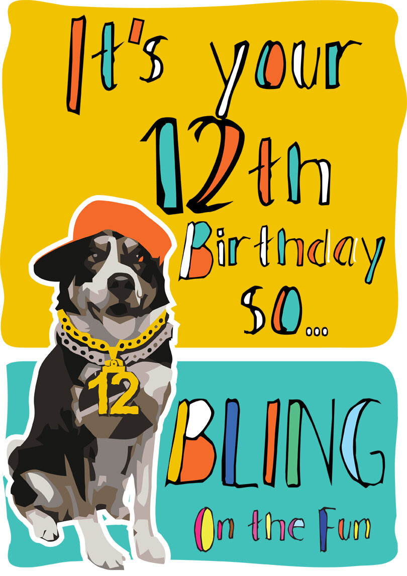 12 Year Old Birthday Cards Printable - Printable Templates Free