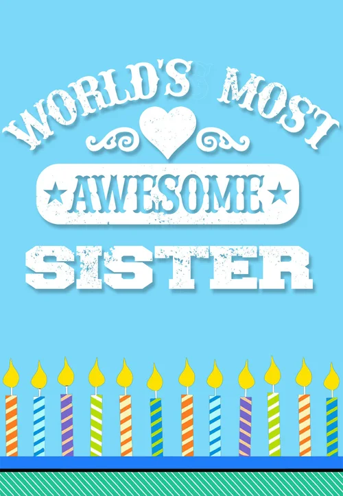 16+ Printable Birthday Cards for a Sister w/ Messages — PRINTBIRTHDAY.CARDS