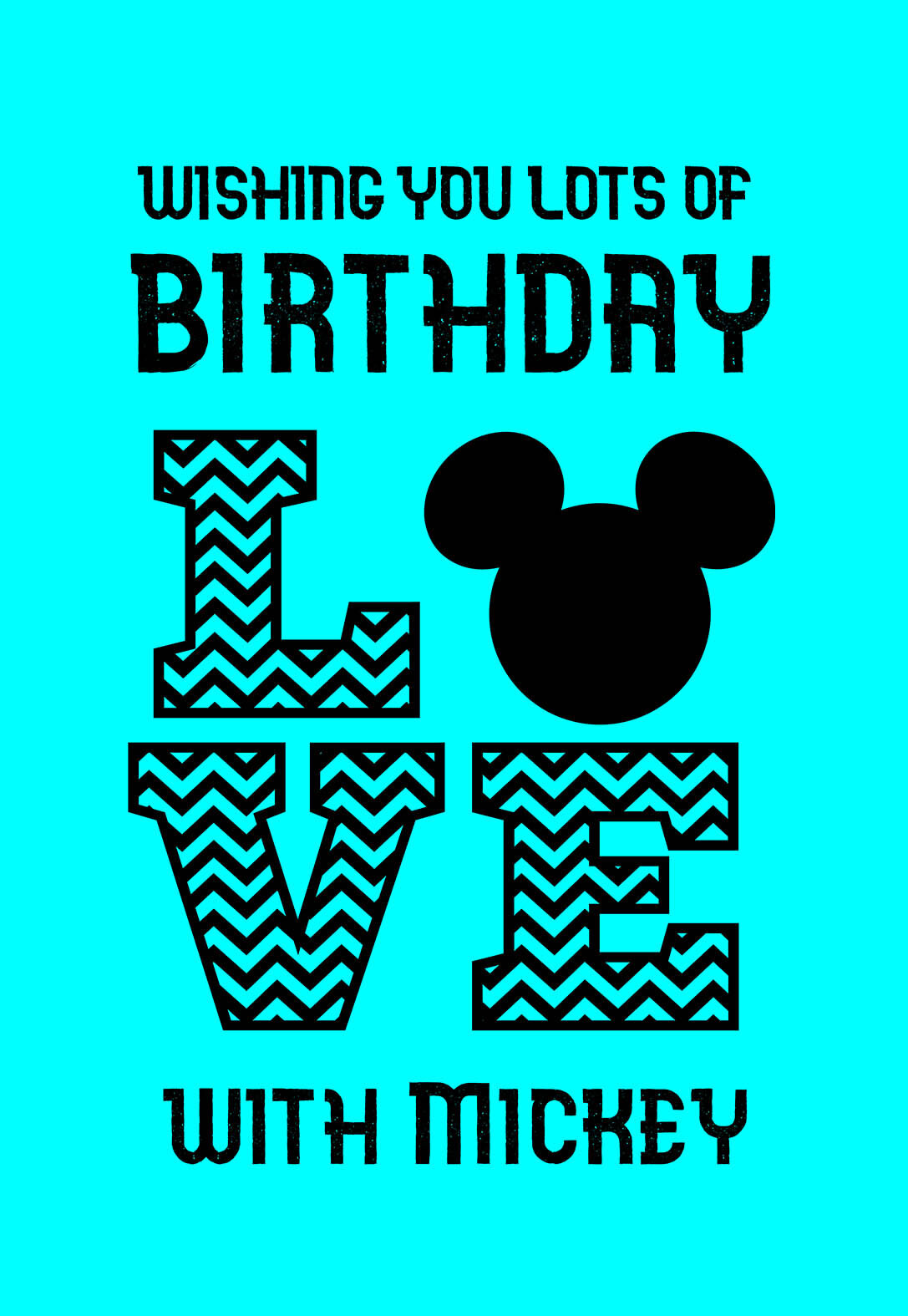 14 Mickey Mouse Printable Birthday Cards (free) — PRINTBIRTHDAY.CARDS