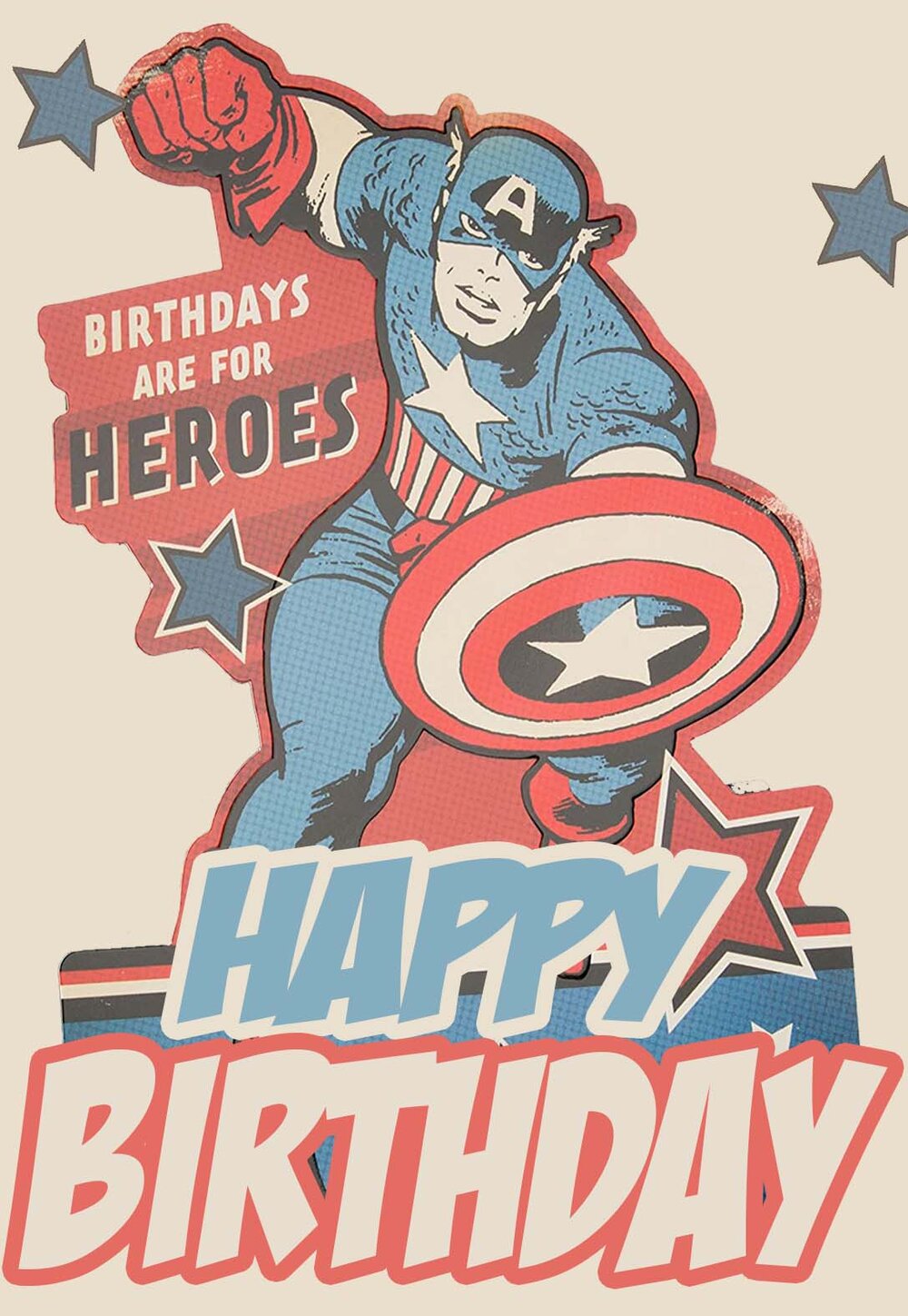 Captain America Printable Birthday Cards — PRINTBIRTHDAY.CARDS With Superhero Birthday Card Template