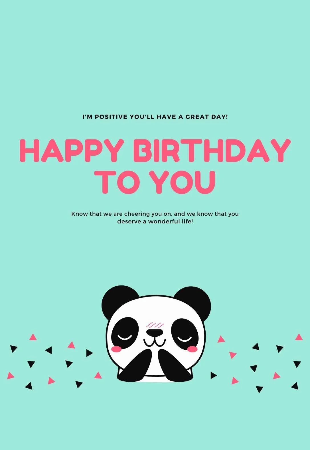 Printable Panda Birthday Cards — PRINTBIRTHDAY.CARDS
