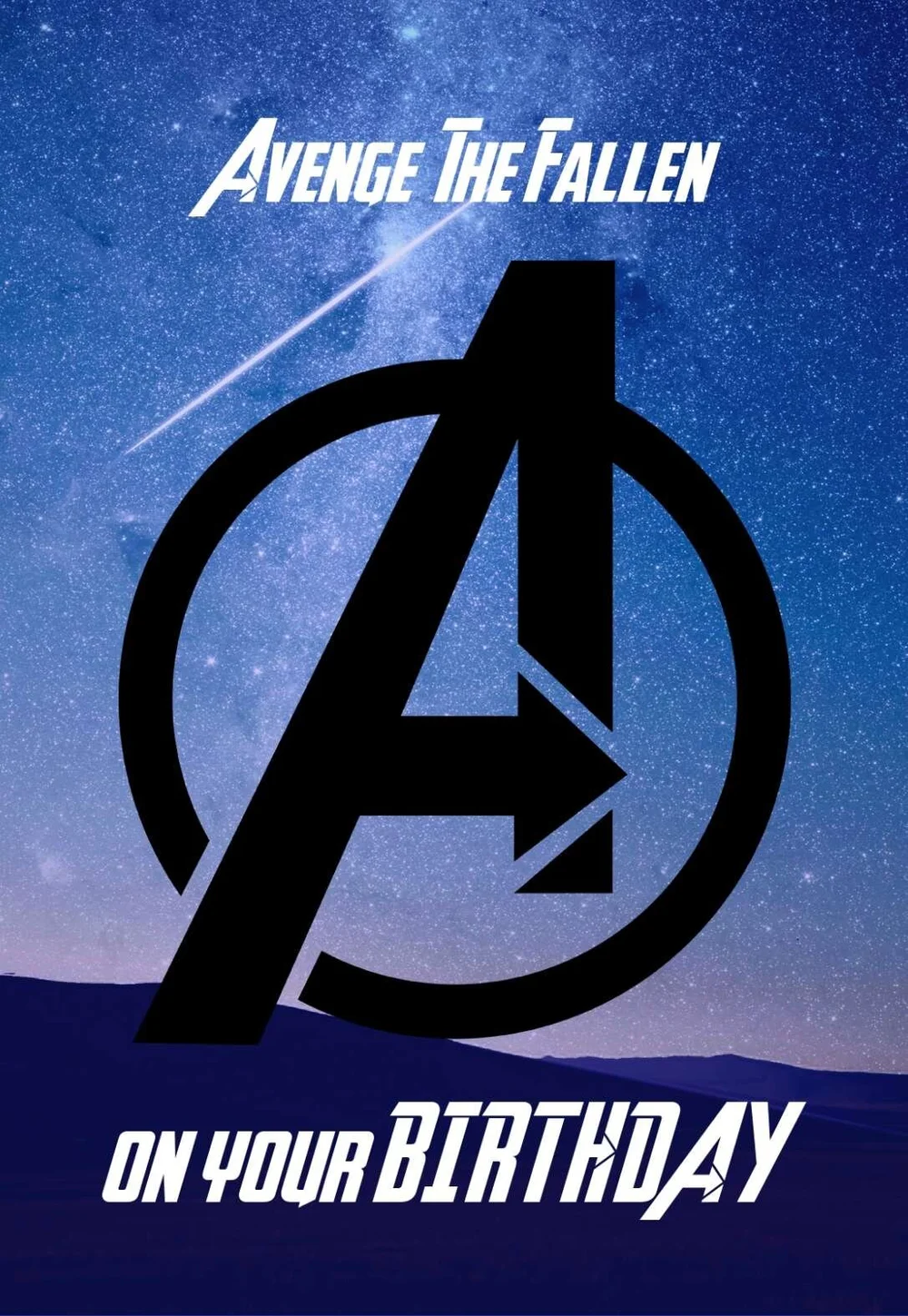 Image 6 for Avengers Birthday Card Template